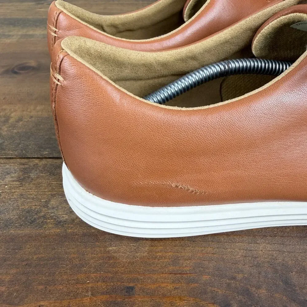 Cole Haan Grand Crosscourt II Sneaker Grand OS Tan Leather Burnish Men's 11.5